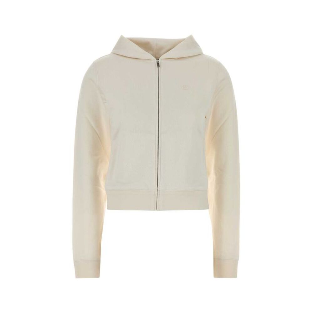 Gucci Women Ivory Cotton Blend Sweatshirt
